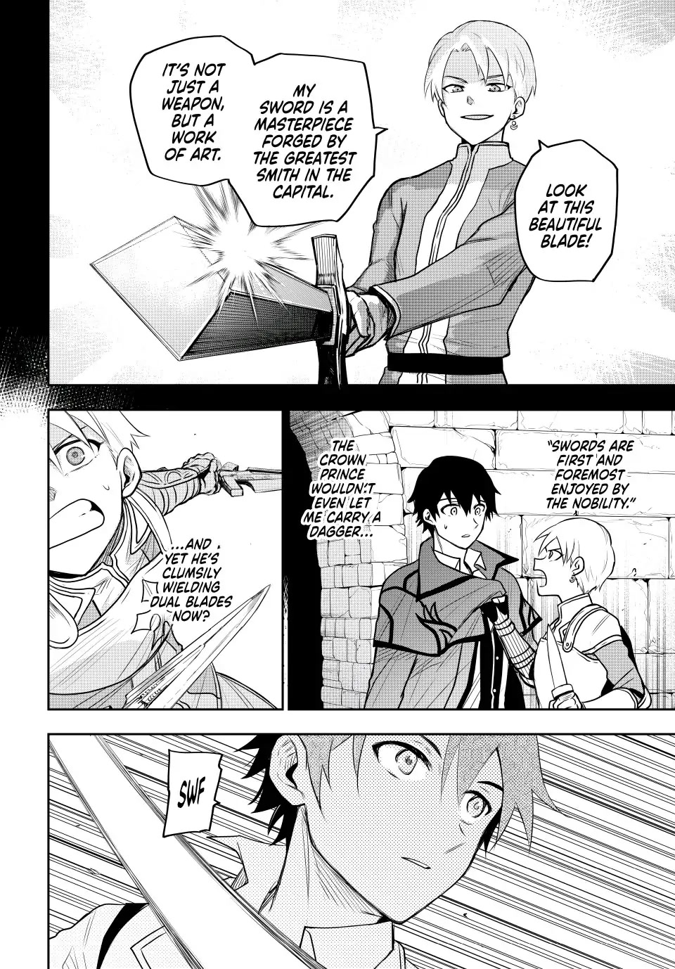 A Court Magician, Who Was Focused On Supportive Magic Because His Allies Were Too Weak, Aims To Become The Strongest After Being Banished Chapter 23 page 4 - Chapter 23: Unwieldy Dual Blades