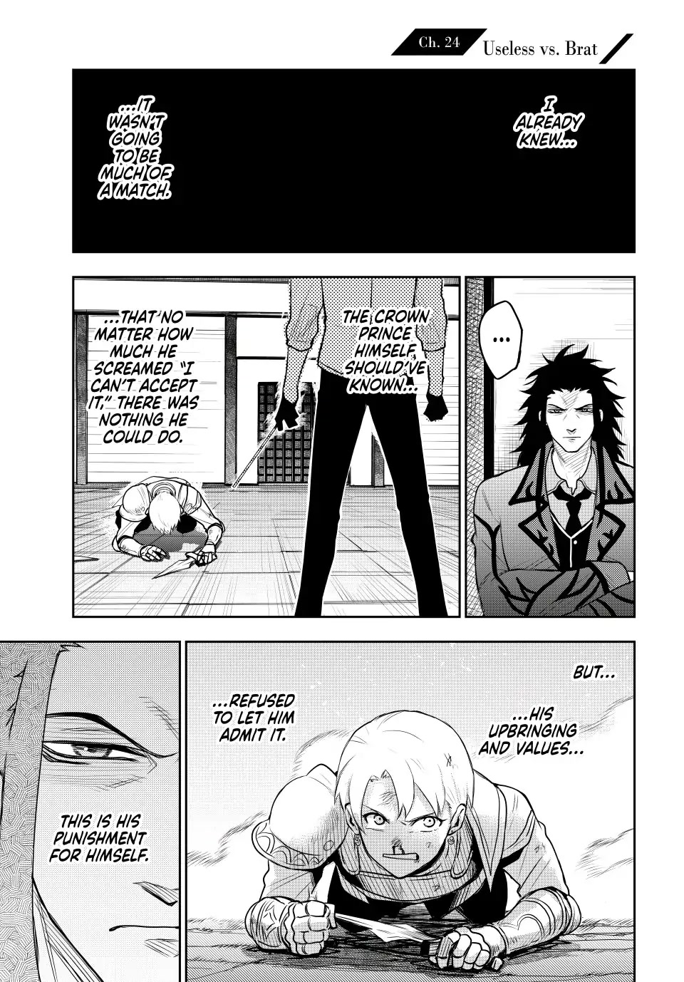 A Court Magician, Who Was Focused On Supportive Magic Because His Allies Were Too Weak, Aims To Become The Strongest After Being Banished Chapter 24 page 1 - Chapter 24: Useless vs. Brat