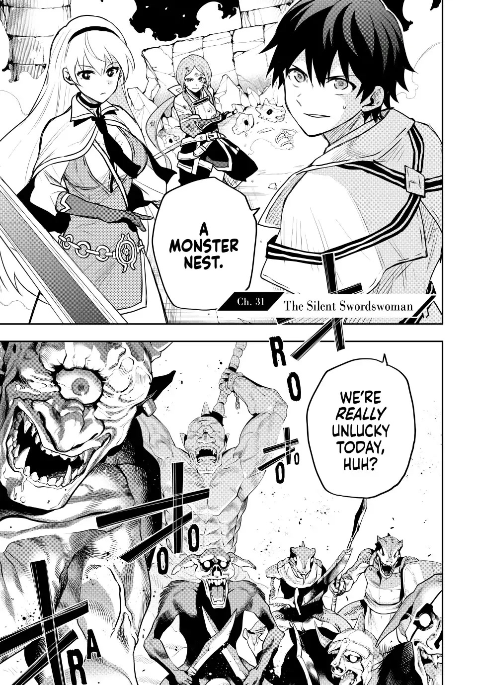 A Court Magician, Who Was Focused On Supportive Magic Because His Allies Were Too Weak, Aims To Become The Strongest After Being Banished Chapter 31 page 1 - Chapter 31: The Silent Swordswoman