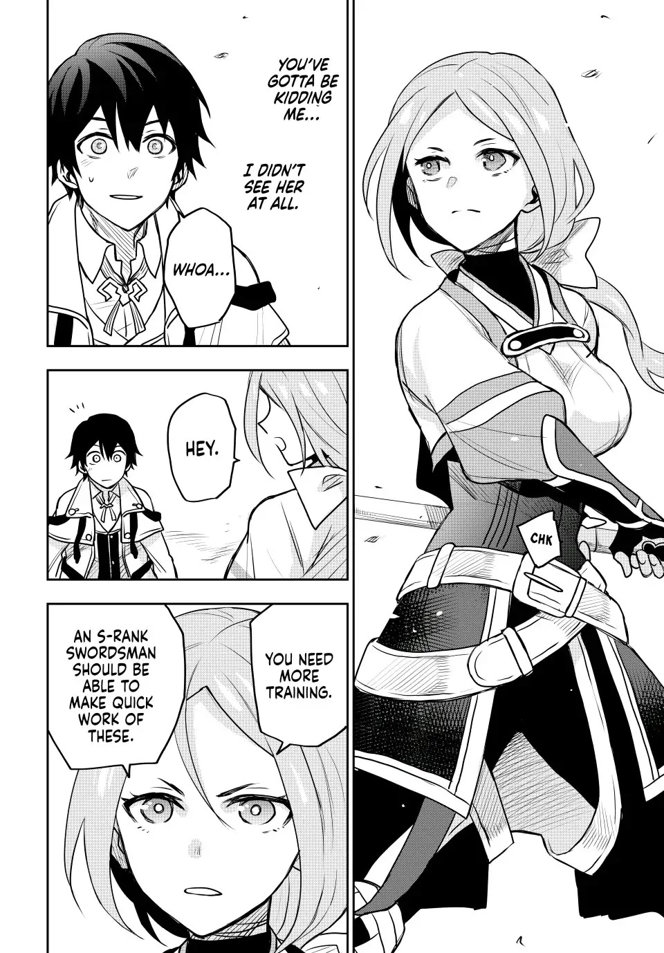 A Court Magician, Who Was Focused On Supportive Magic Because His Allies Were Too Weak, Aims To Become The Strongest After Being Banished Chapter 31 page 10 - Chapter 31: The Silent Swordswoman