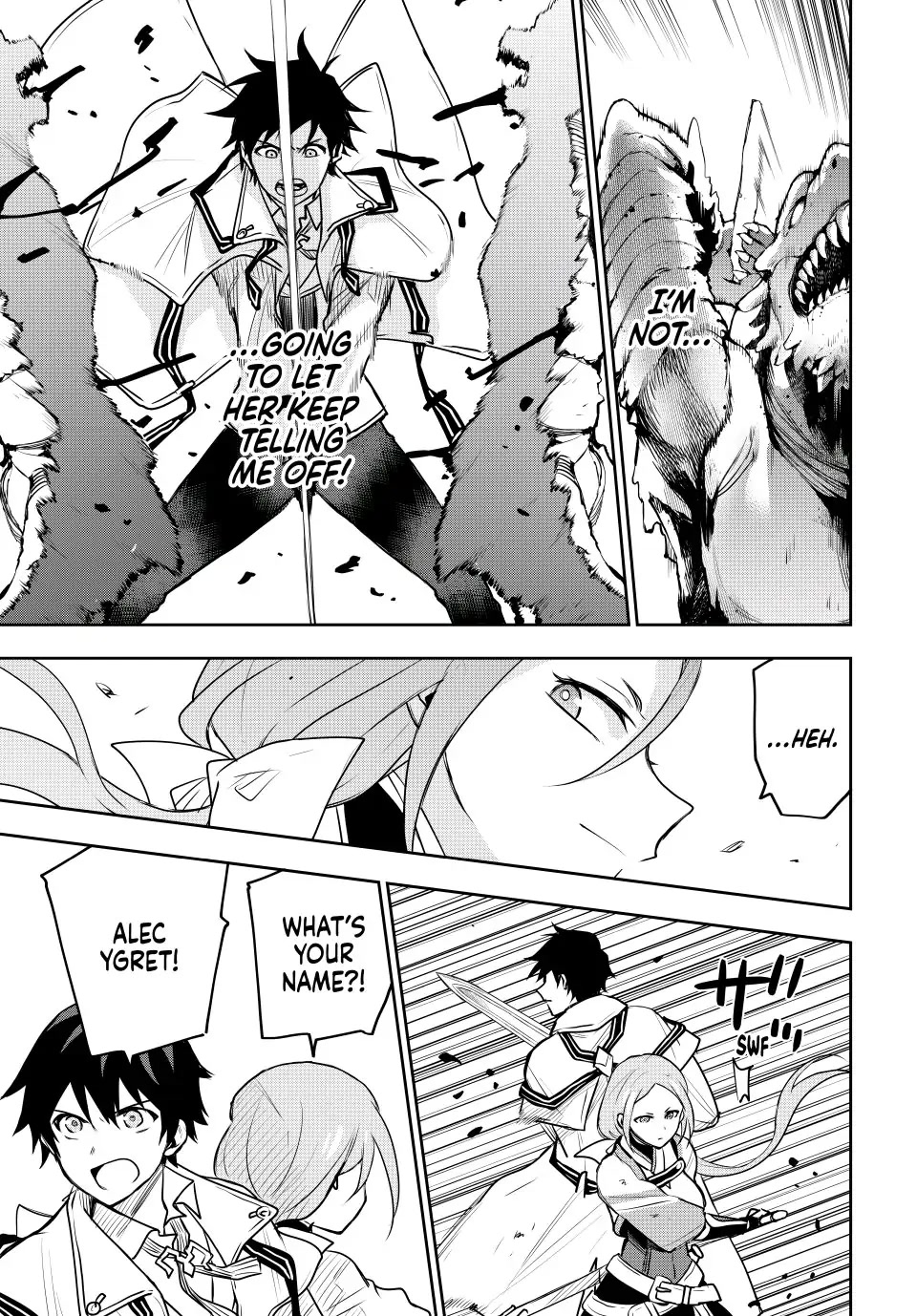 A Court Magician, Who Was Focused On Supportive Magic Because His Allies Were Too Weak, Aims To Become The Strongest After Being Banished Chapter 31 page 13 - Chapter 31: The Silent Swordswoman