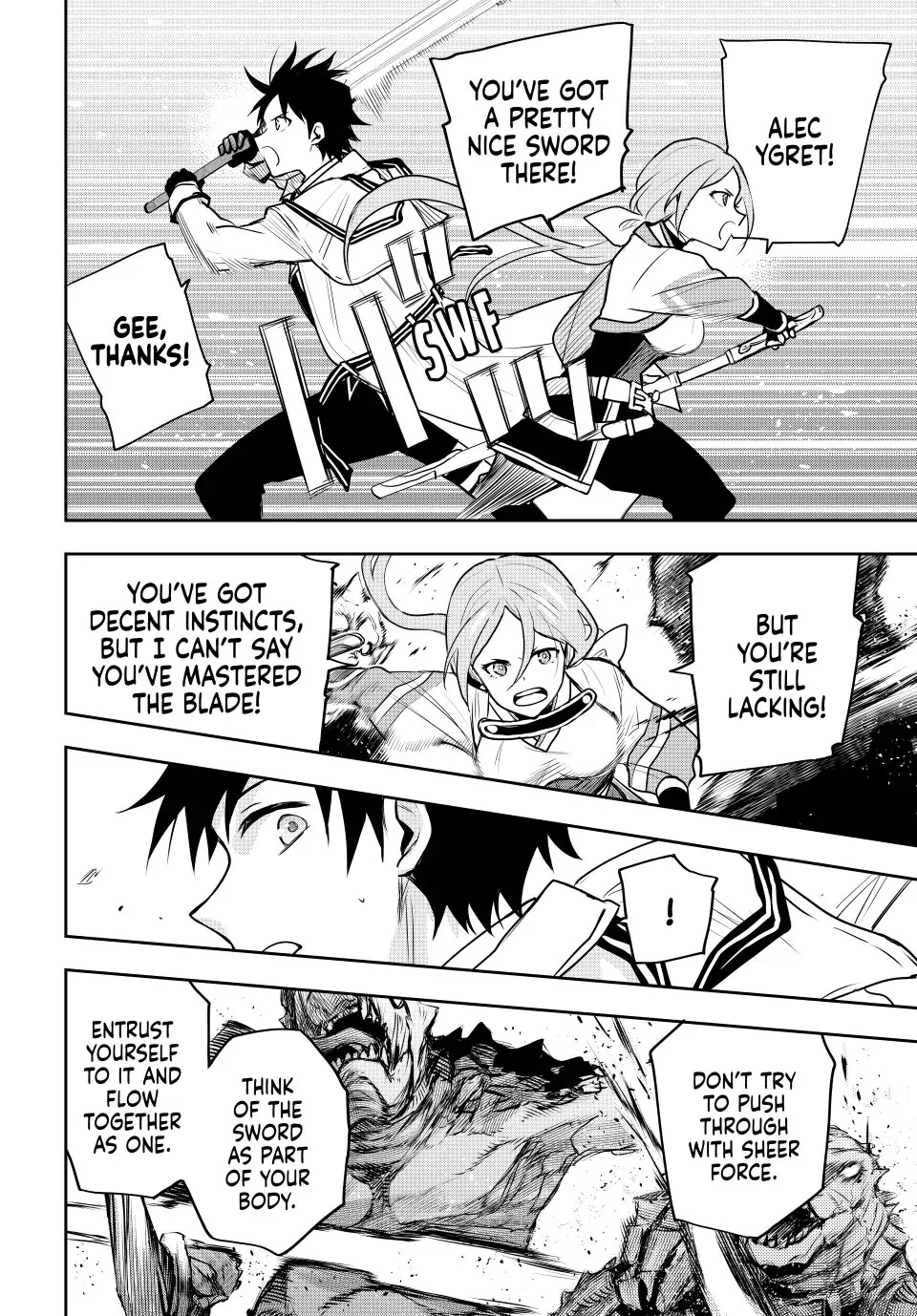 A Court Magician, Who Was Focused On Supportive Magic Because His Allies Were Too Weak, Aims To Become The Strongest After Being Banished Chapter 31 page 14 - Chapter 31: The Silent Swordswoman