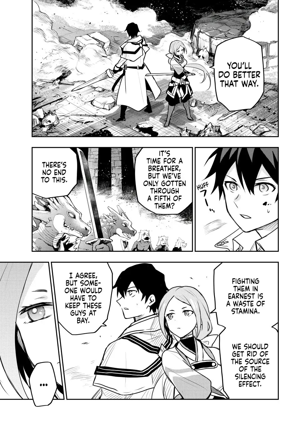 A Court Magician, Who Was Focused On Supportive Magic Because His Allies Were Too Weak, Aims To Become The Strongest After Being Banished Chapter 31 page 15 - Chapter 31: The Silent Swordswoman