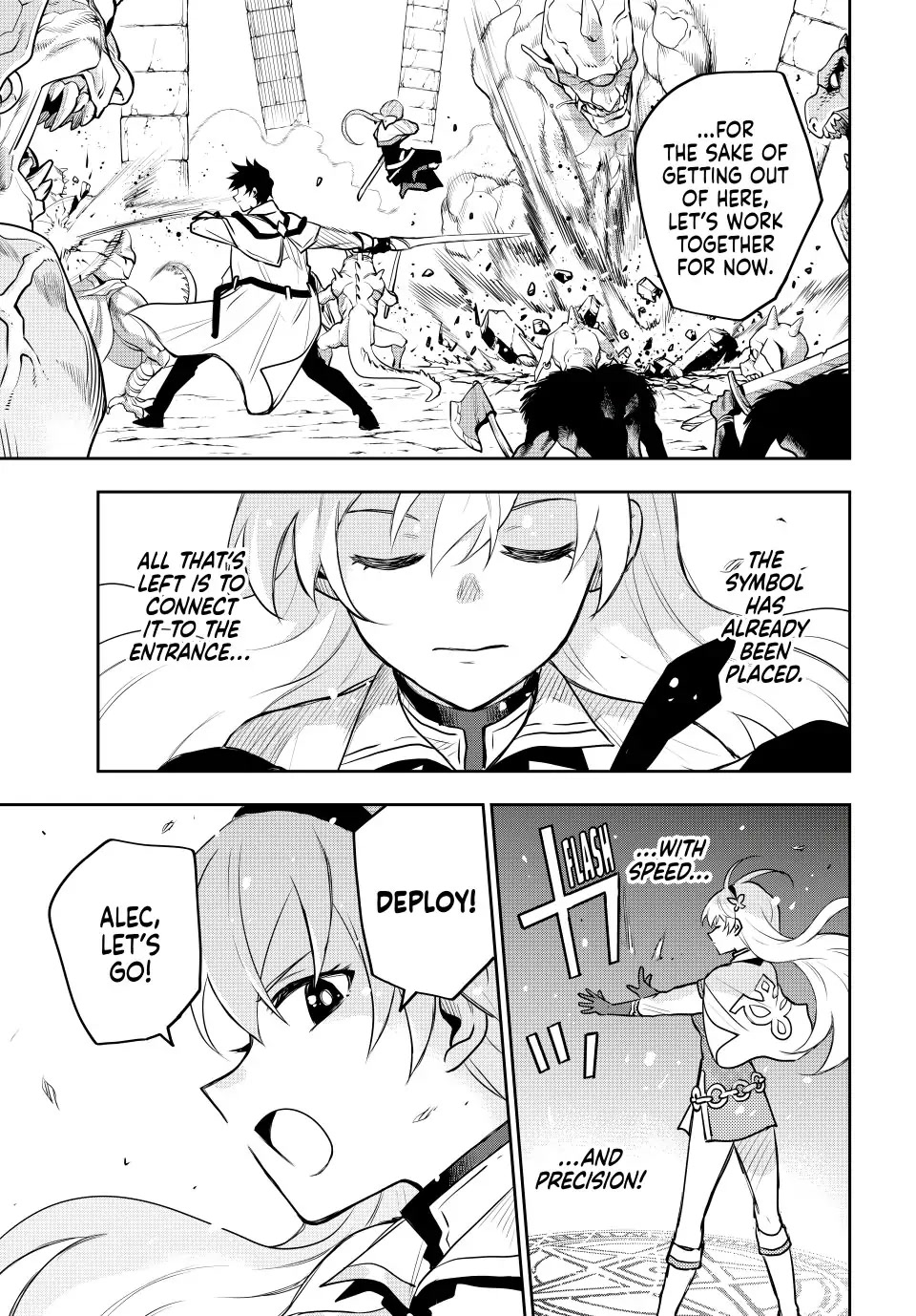 A Court Magician, Who Was Focused On Supportive Magic Because His Allies Were Too Weak, Aims To Become The Strongest After Being Banished Chapter 31 page 3 - Chapter 31: The Silent Swordswoman
