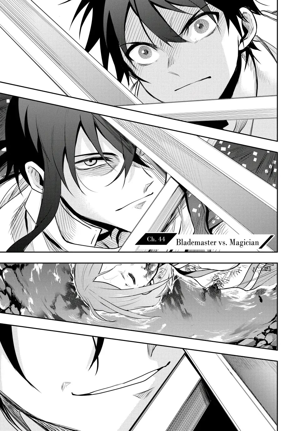 A Court Magician, Who Was Focused On Supportive Magic Because His Allies Were Too Weak, Aims To Become The Strongest After Being Banished Chapter 44 page 1 - Chapter 44: Blademaster vs. Magician