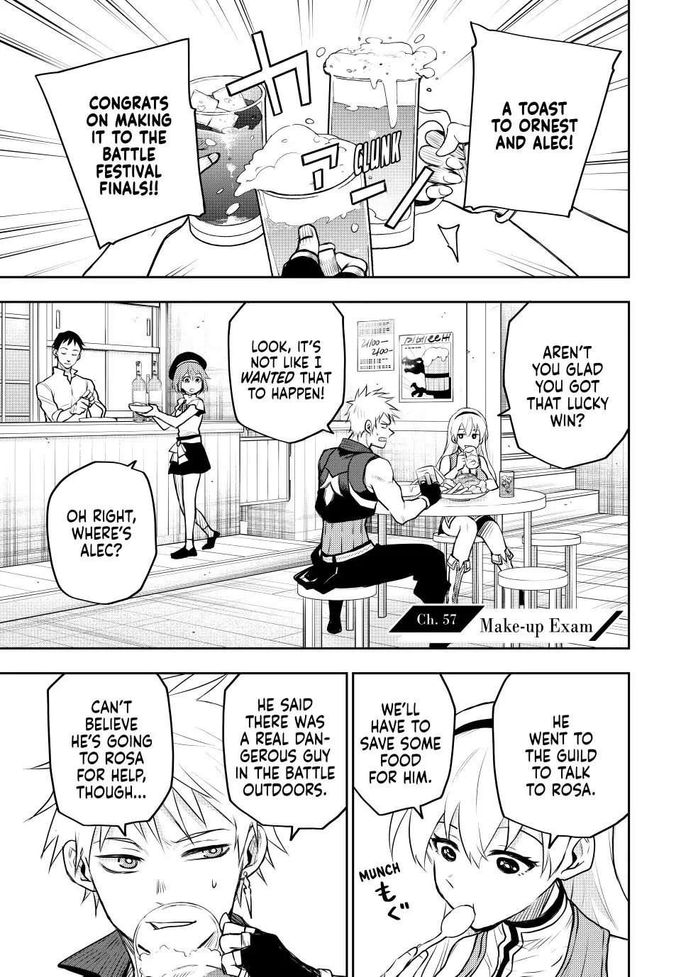 A Court Magician, Who Was Focused On Supportive Magic Because His Allies Were Too Weak, Aims To Become The Strongest After Being Banished Chapter 57 page 1 - Chapter 57: Make-up Exam