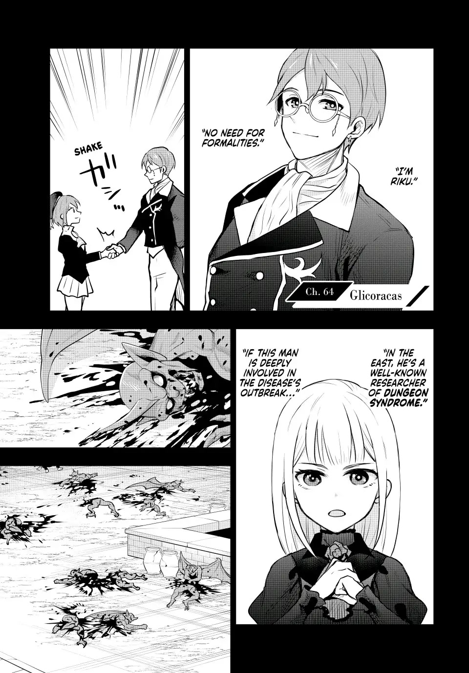 A Court Magician, Who Was Focused On Supportive Magic Because His Allies Were Too Weak, Aims To Become The Strongest After Being Banished Chapter 64 page 1 - Chapter 64: Glicoracas