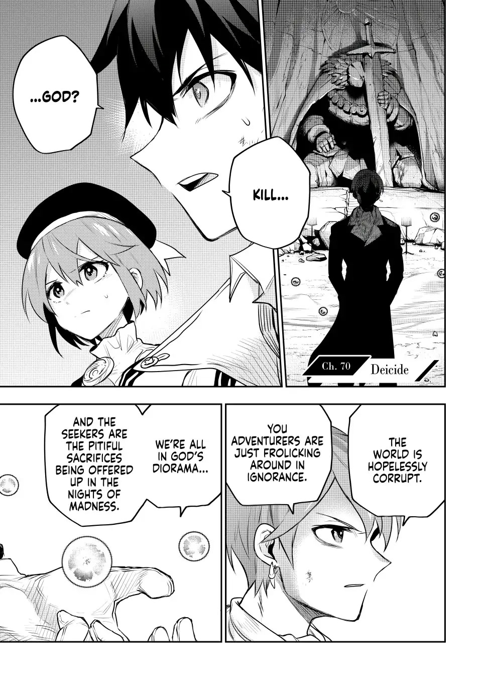 A Court Magician, Who Was Focused On Supportive Magic Because His Allies Were Too Weak, Aims To Become The Strongest After Being Banished Chapter 70 page 1 - Chapter 70: Deicide