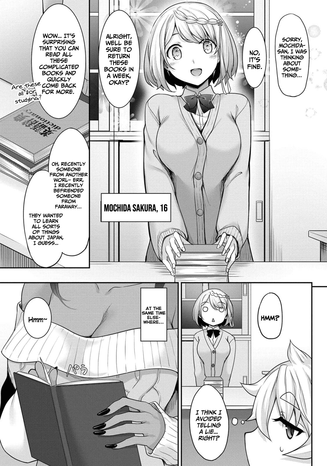 A Dark Elf with a Slightly Overwhelming Love Chased Me All the Way from Another World Chapter 3 page 10 - Chapter 3: "Stalker"? Is it Tasty?