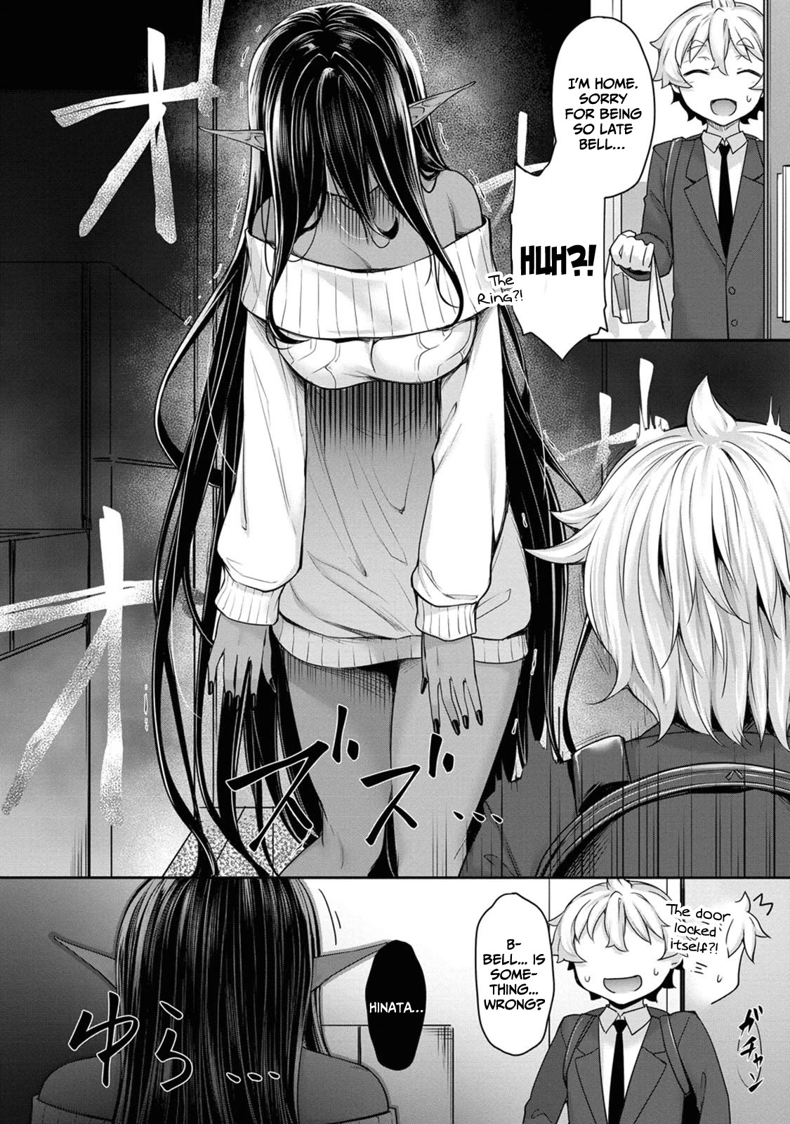 A Dark Elf with a Slightly Overwhelming Love Chased Me All the Way from Another World Chapter 3 page 15 - Chapter 3: "Stalker"? Is it Tasty?
