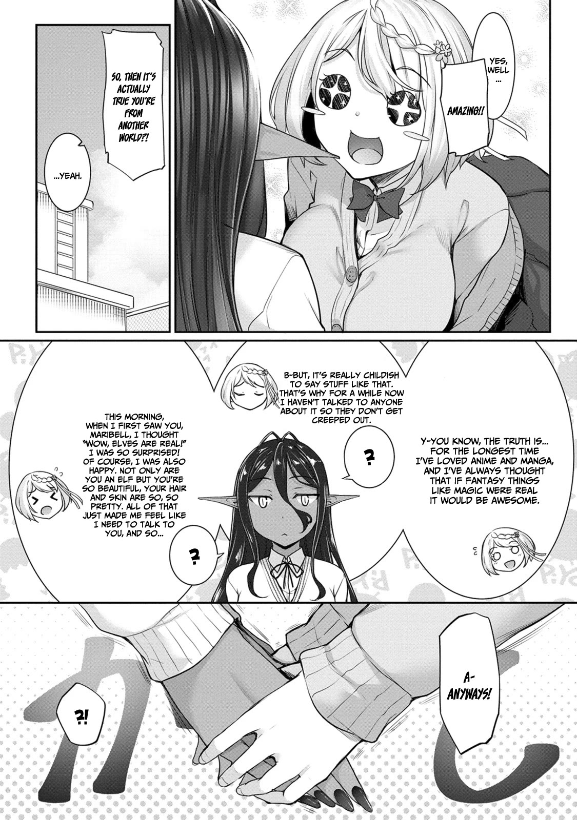 A Dark Elf with a Slightly Overwhelming Love Chased Me All the Way from Another World Chapter 4 page 15 - Chapter 4: Going to school!