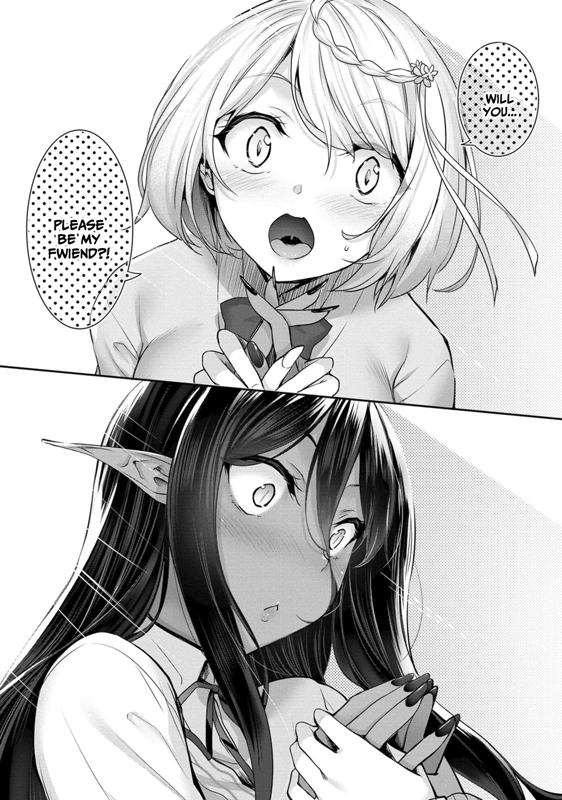 A Dark Elf with a Slightly Overwhelming Love Chased Me All the Way from Another World Chapter 4 page 16 - Chapter 4: Going to school!