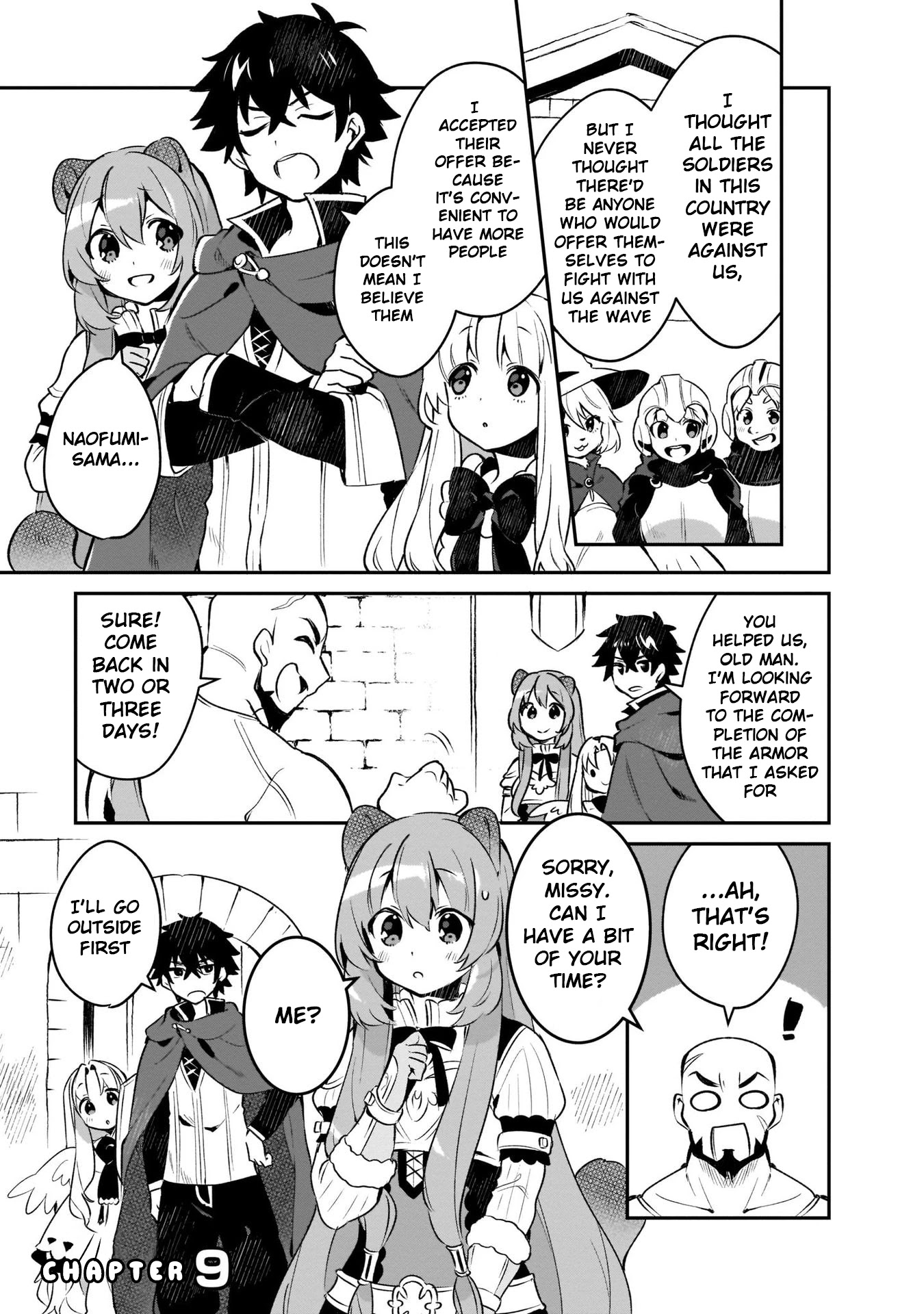 A Day in the Life of the Shield Hero Chapter 9 page 1 - Chapter 9