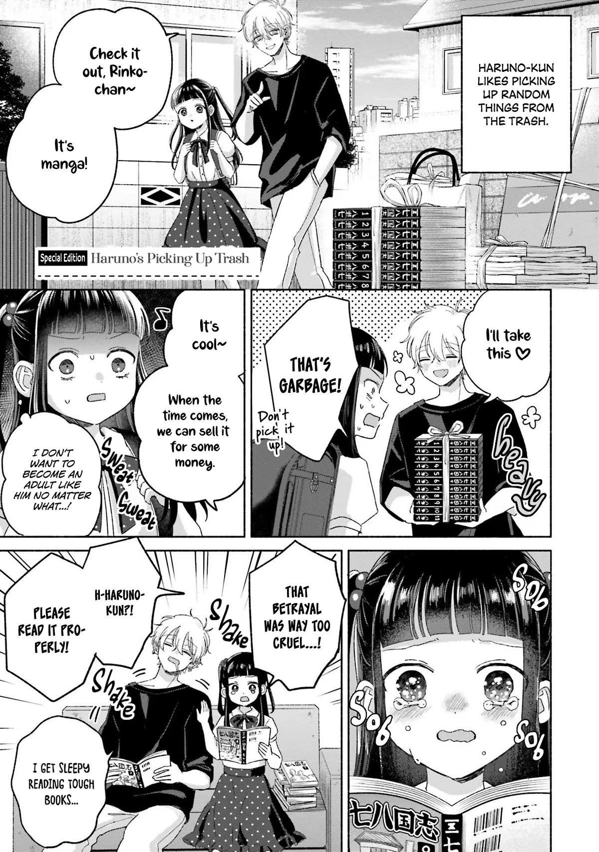 A Day With Rinko-chan Chapter 14.5 page 1 - Chapter 14.5: Haruno's Picking Up Trash