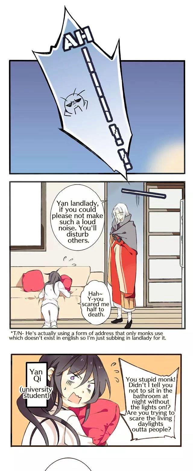 A "Dimwitted" Monk fell from Heaven Chapter 1 page 4 - Chapter 1 : There's a monk in my bathroom?!