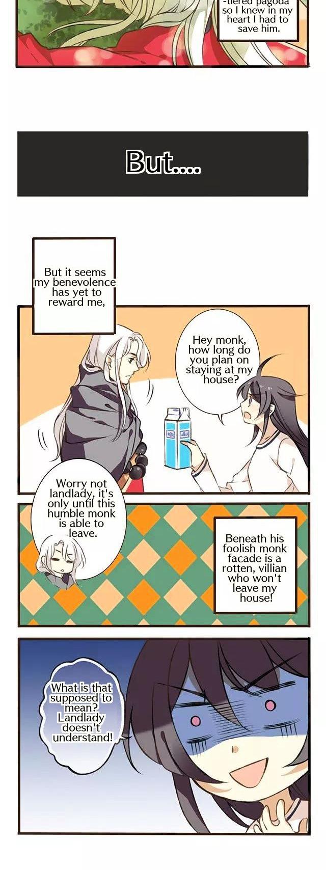 A "Dimwitted" Monk fell from Heaven Chapter 1 page 7 - Chapter 1 : There's a monk in my bathroom?!