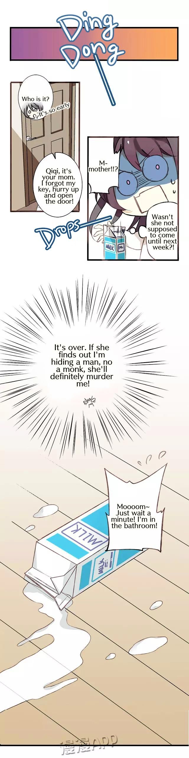 A "Dimwitted" Monk fell from Heaven Chapter 1 page 9 - Chapter 1 : There's a monk in my bathroom?!
