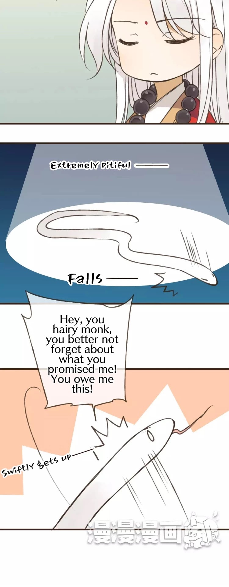 A "Dimwitted" Monk fell from Heaven Chapter 40 page 3 - Chapter 40: I think I've fallen for Monk...