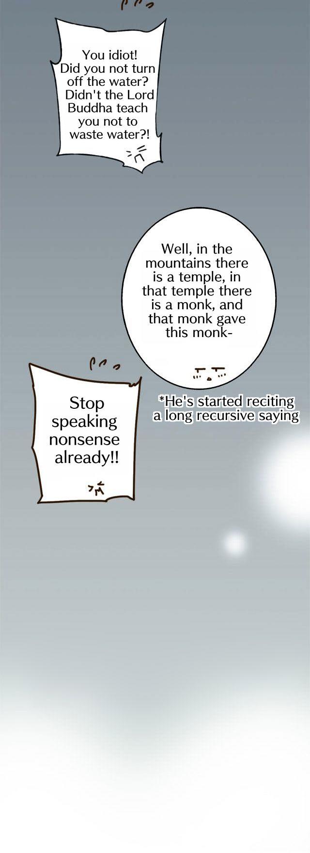 A "Dimwitted" Monk fell from Heaven Chapter 5 page 11 - Chapter 5 : Why are you washing your clothes in the middle of the night!