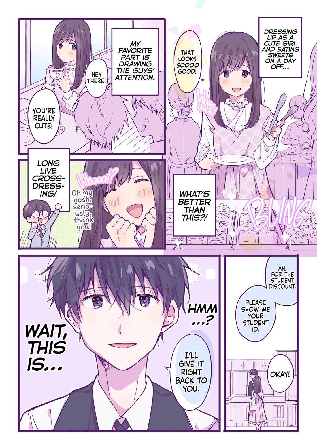 A First-Year High School Boy Whose Hobby Is Cross-Dressing Chapter 1 page 3 - Chapter 1