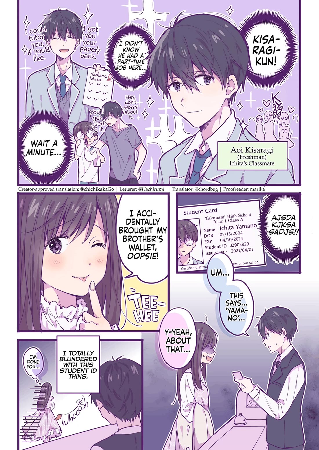 A First-Year High School Boy Whose Hobby Is Cross-Dressing Chapter 1 page 4 - Chapter 1