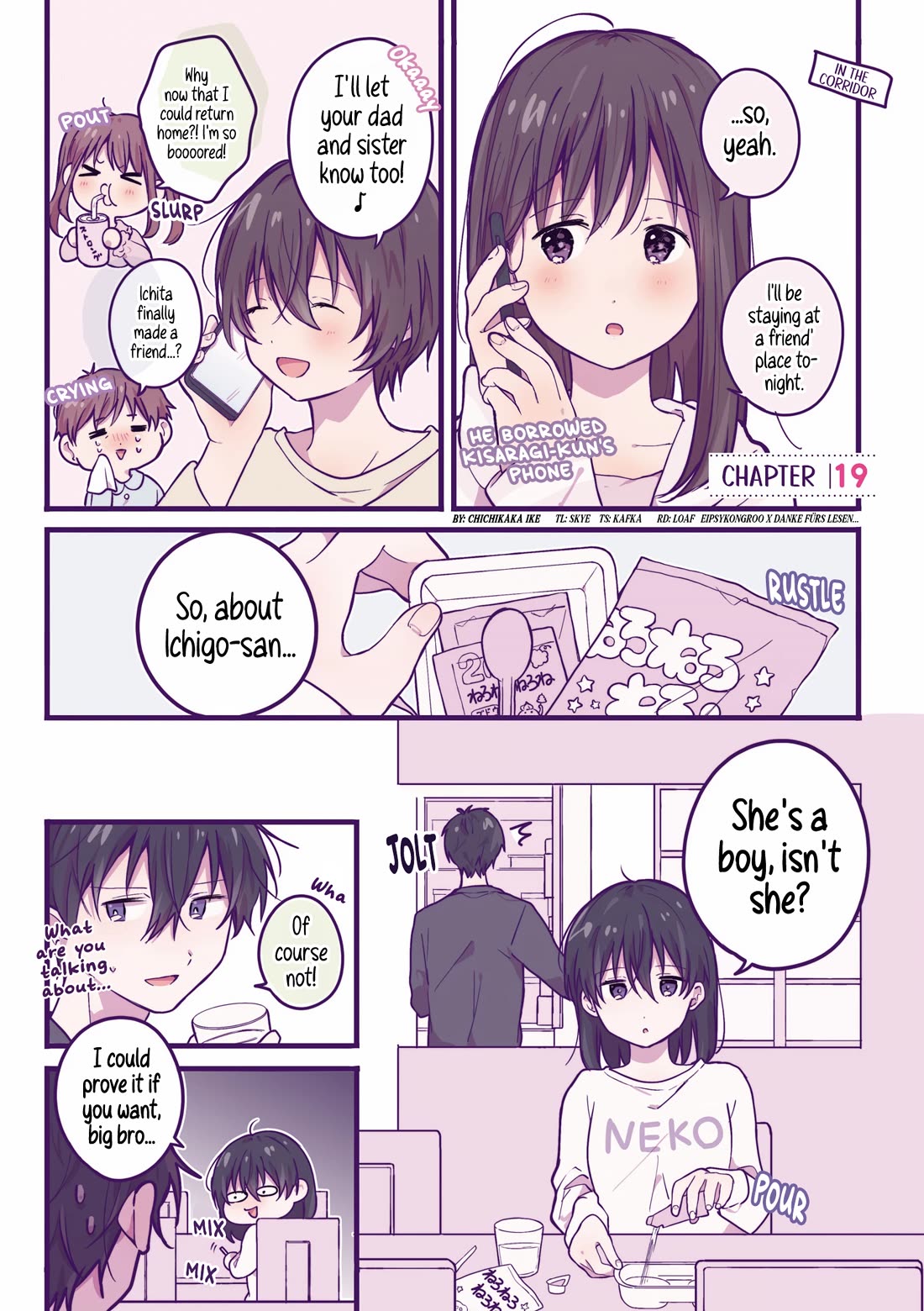 A First-Year High School Boy Whose Hobby Is Cross-Dressing Chapter 19 page 1 - Chapter 19