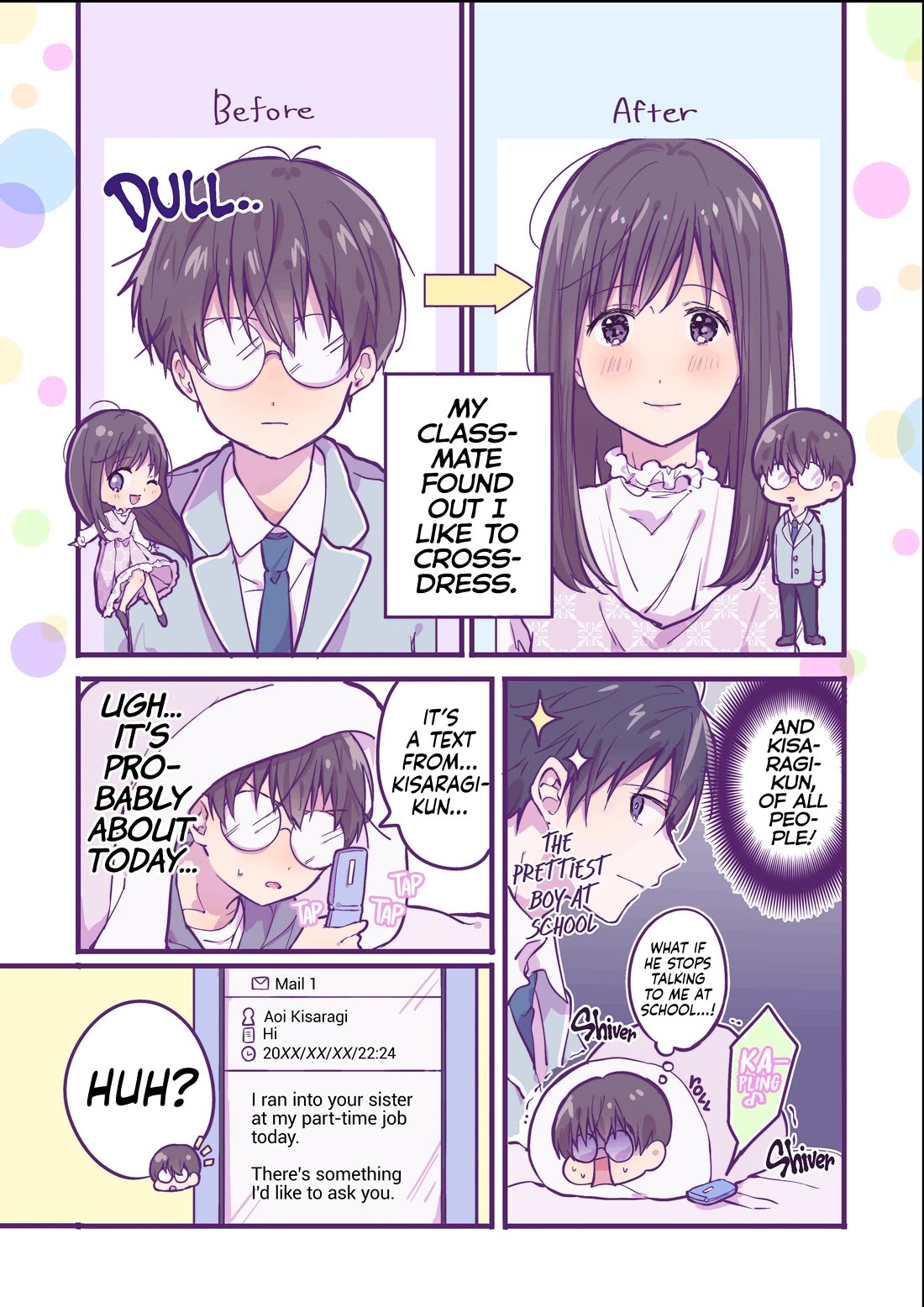 A First-Year High School Boy Whose Hobby Is Cross-Dressing Chapter 2 page 1 - Chapter 2