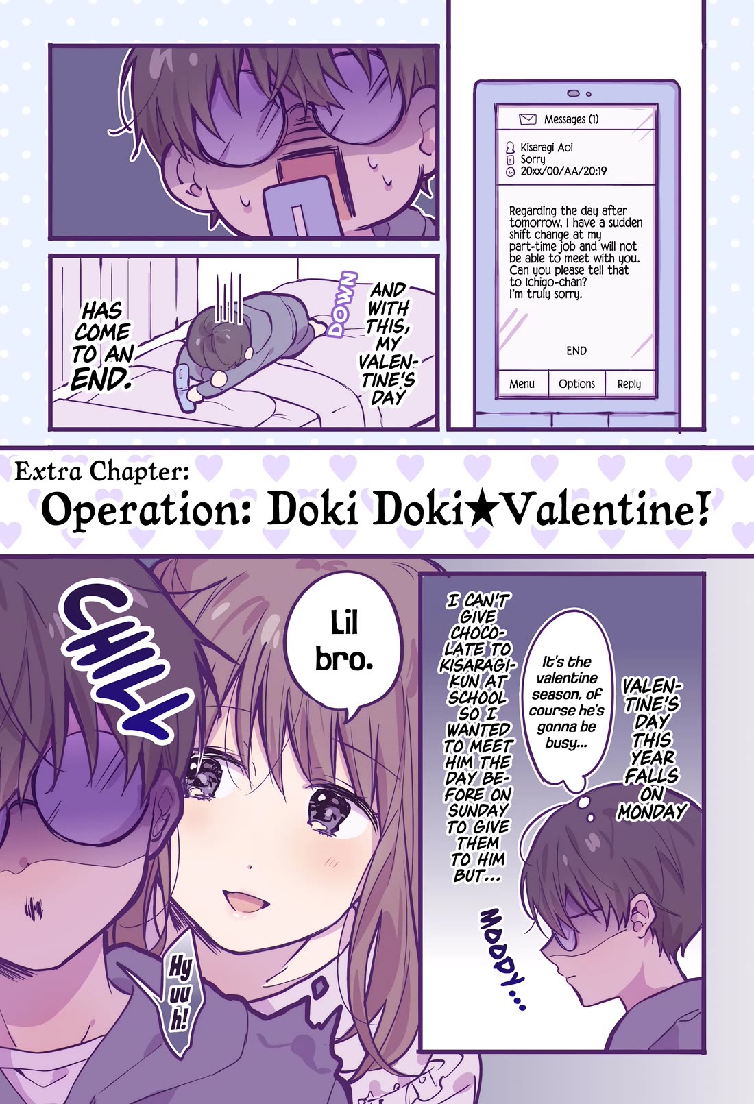 A First-Year High School Boy Whose Hobby Is Cross-Dressing Chapter 6.5 page 1 - Chapter 6.5: Extra Chapter ● Operation: Doki Doki ★ Valentine!