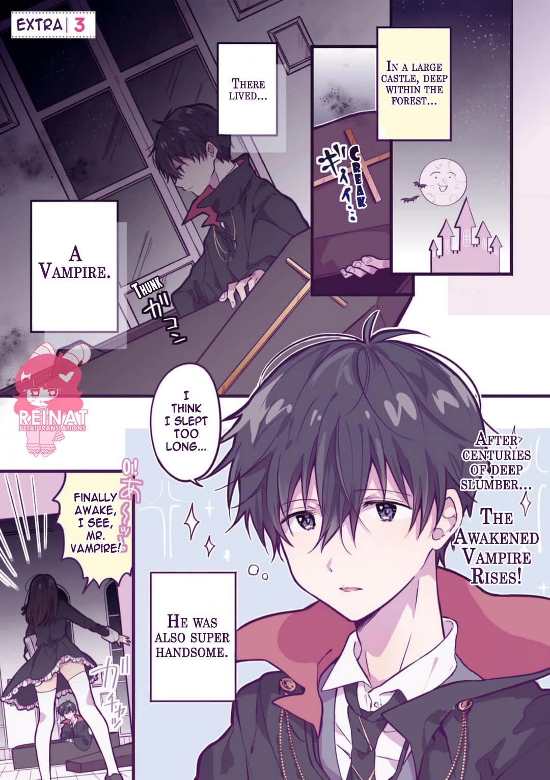 A First-Year High School Boy Whose Hobby Is Cross-Dressing Chapter 8.5 page 1 - Chapter 8.5: Extra Chapter ● The Vampire