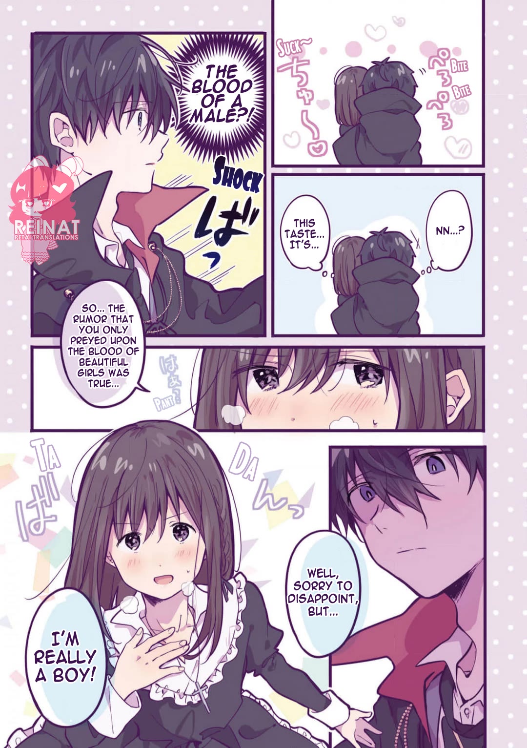 A First-Year High School Boy Whose Hobby Is Cross-Dressing Chapter 8.5 page 5 - Chapter 8.5: Extra Chapter ● The Vampire