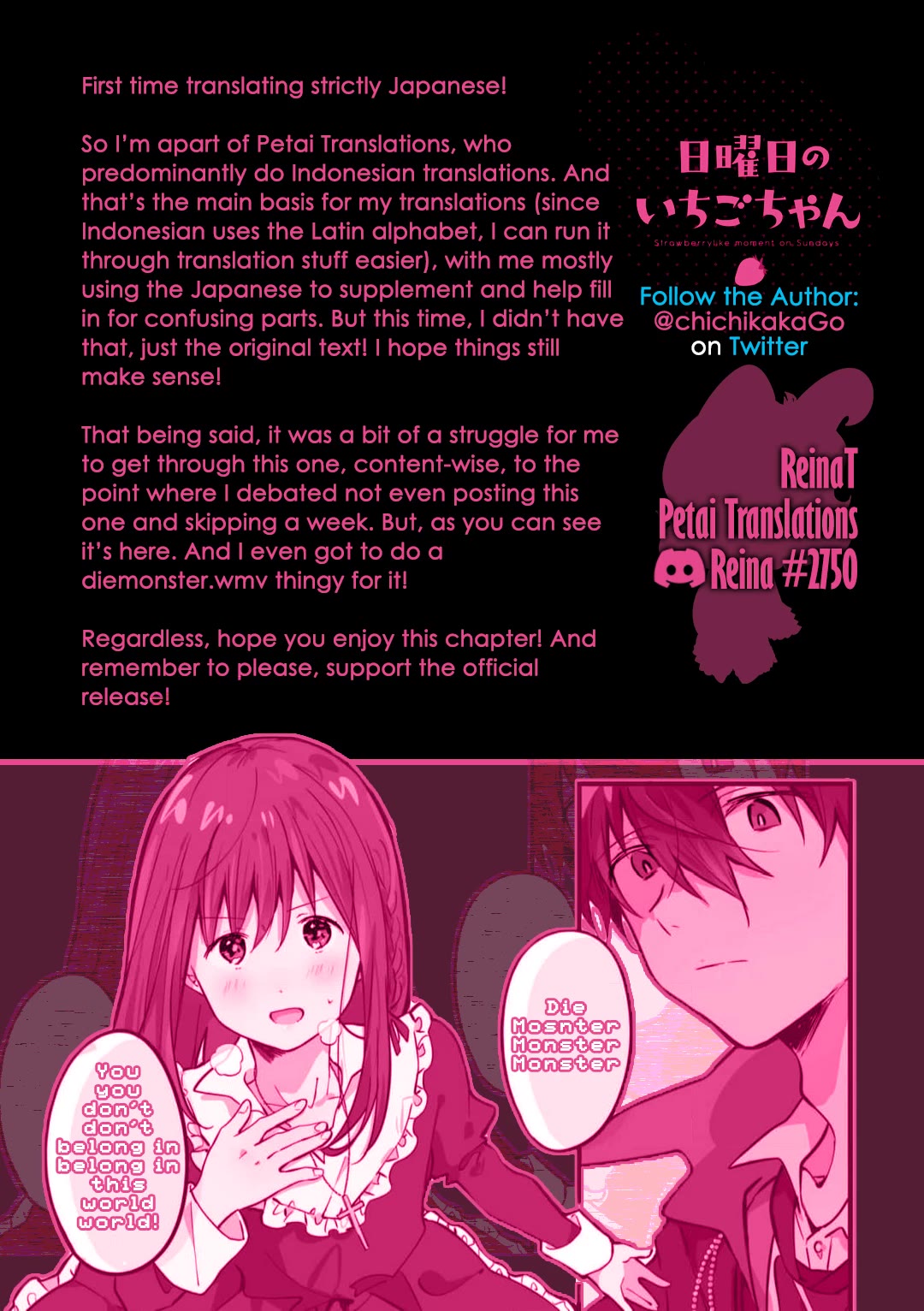 A First-Year High School Boy Whose Hobby Is Cross-Dressing Chapter 8.5 page 9 - Chapter 8.5: Extra Chapter ● The Vampire