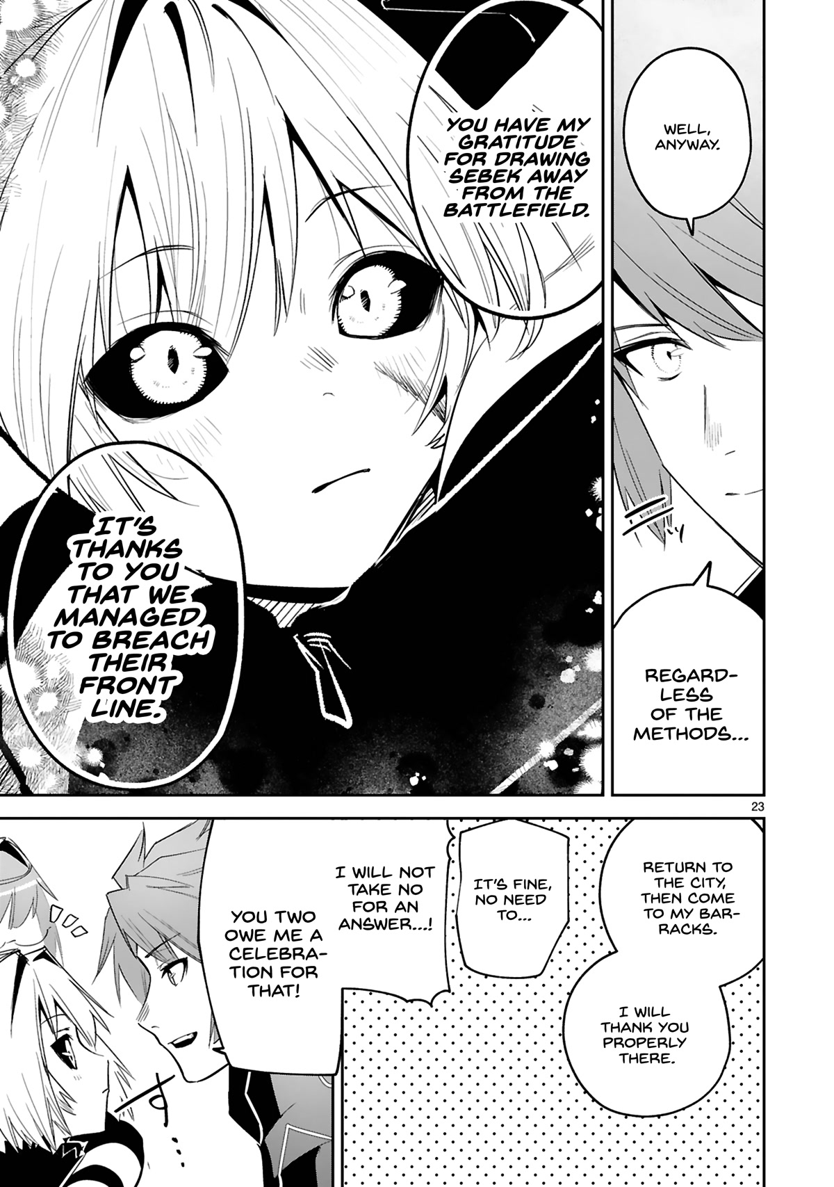 A Former Child Soldier Who Uses a Magic Sword Wants to Live With an Older Sister, the Former Enemy Leader Chapter 22 page 24 - Chapter 22