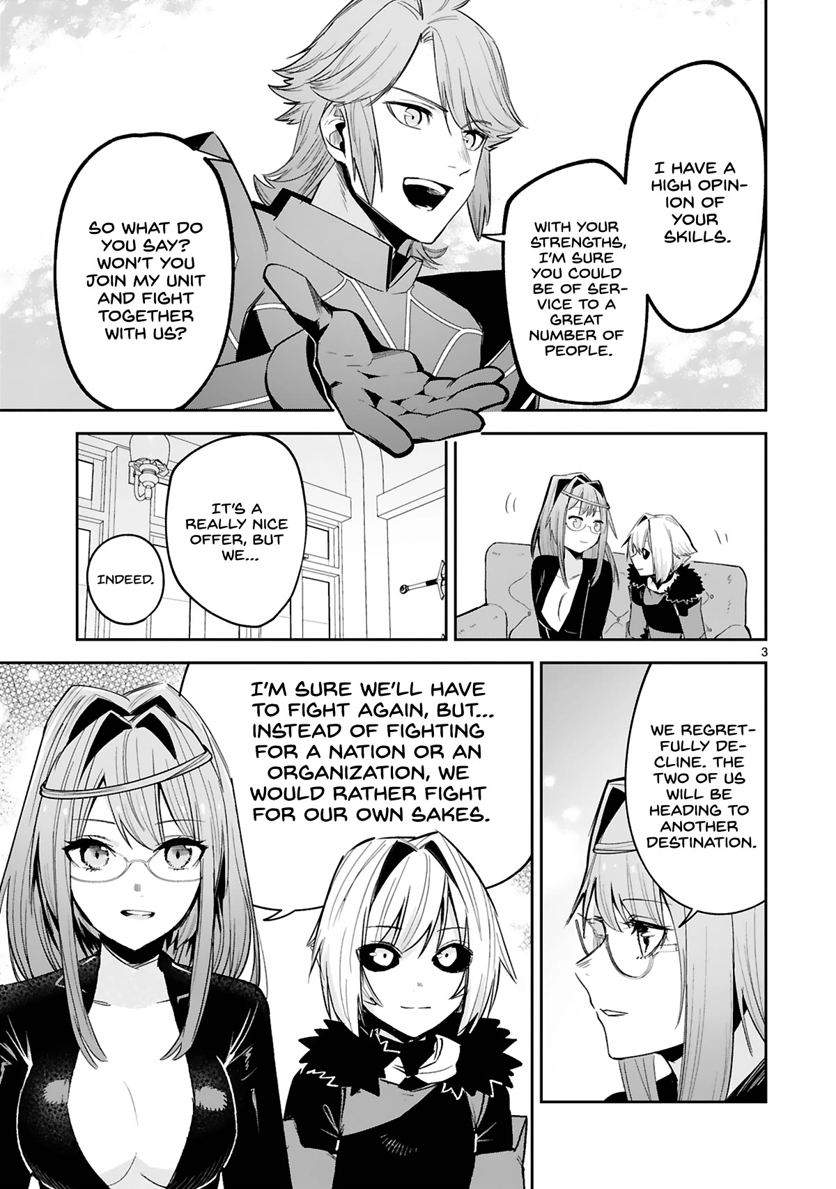 A Former Child Soldier Who Uses a Magic Sword Wants to Live With an Older Sister, the Former Enemy Leader Chapter 23 page 3 - Chapter 23