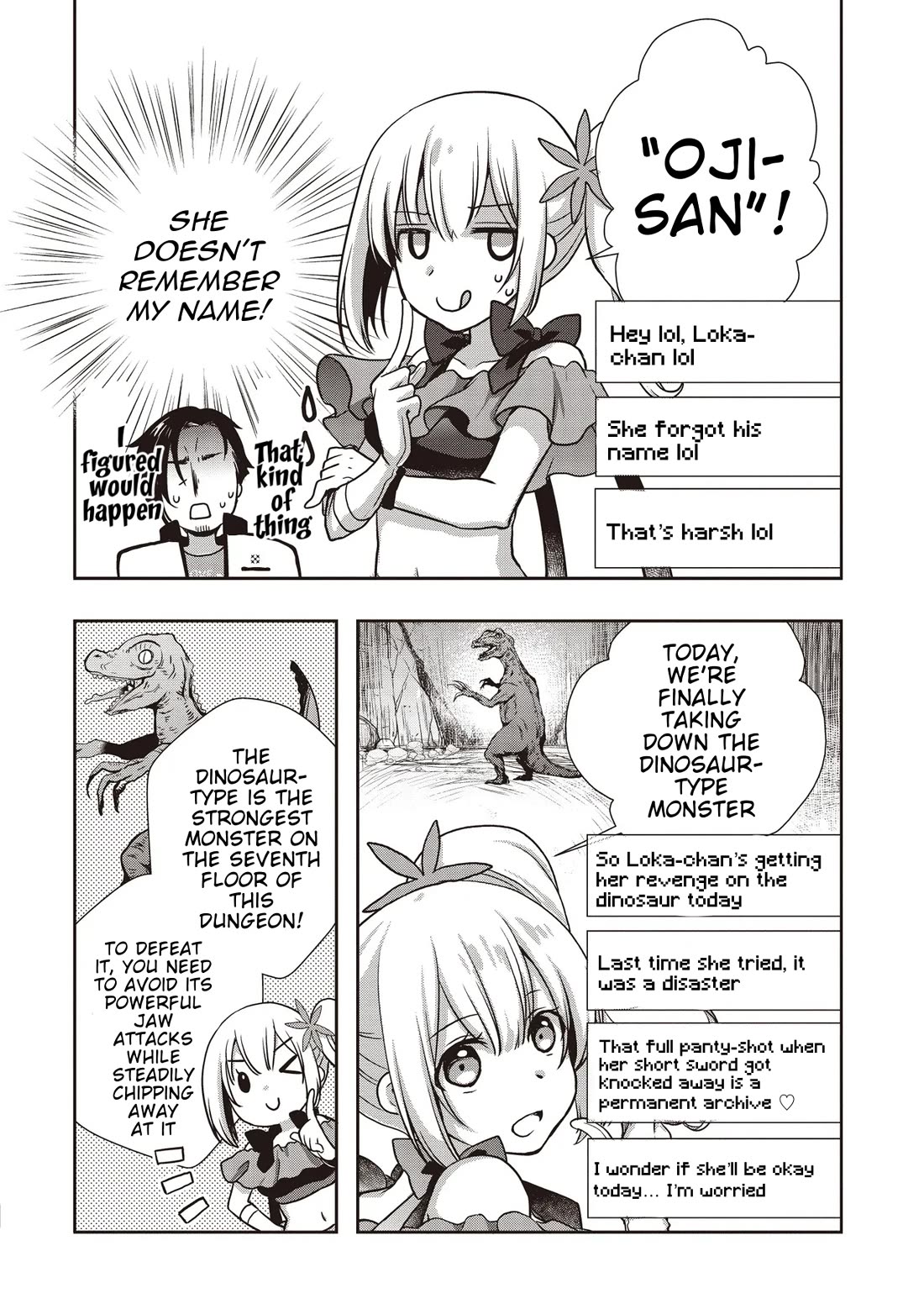 A Formerly Strongest Explorer Middle-Aged Man. He Helped a Cute Girl Streamer and Accidentally Went Viral. Chapter 2 page 20 - Chapter 2: The middle-aged man gets begged by a cute girl