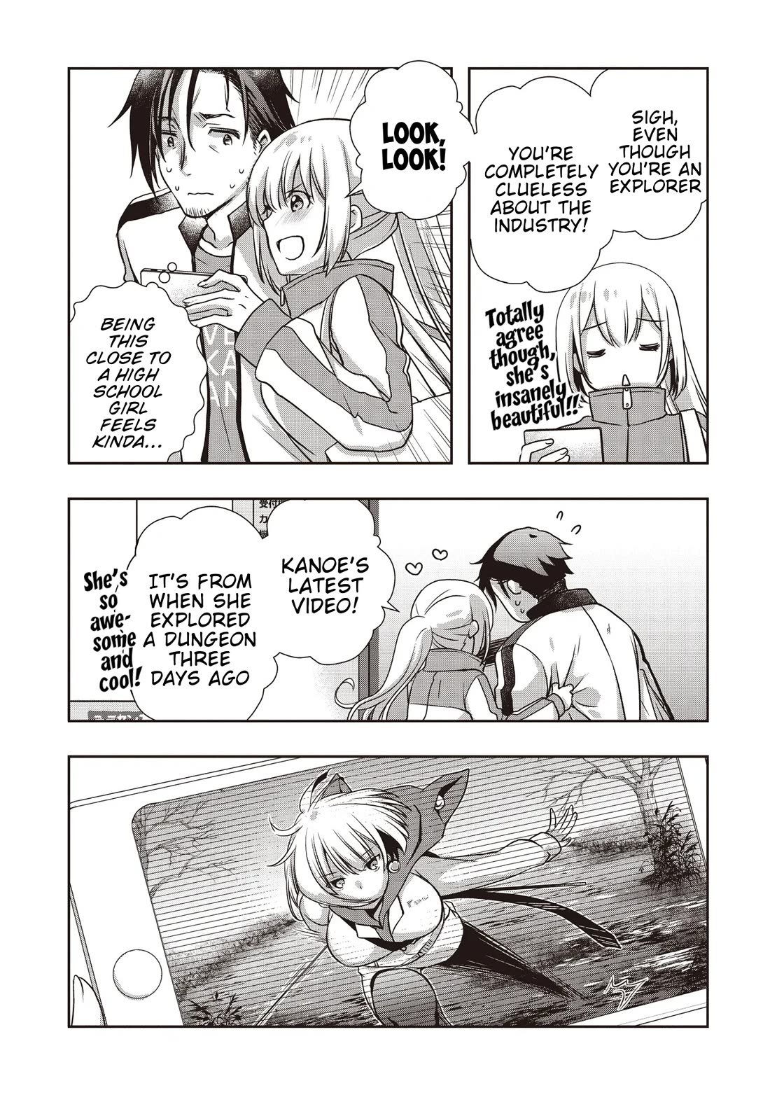 A Formerly Strongest Explorer Middle-Aged Man. He Helped a Cute Girl Streamer and Accidentally Went Viral. Chapter 3 page 7 - Chapter 3: The Cute Girl Gets Set Up by the middle-aged man