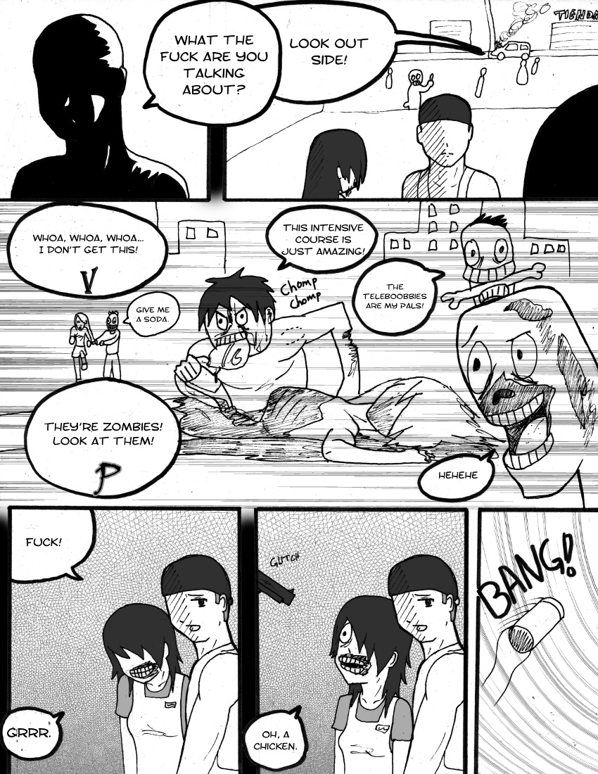 A Fucking Zombie Apocalipse Chapter 1.2 page 14 - Chapter 1 v2 : 01
