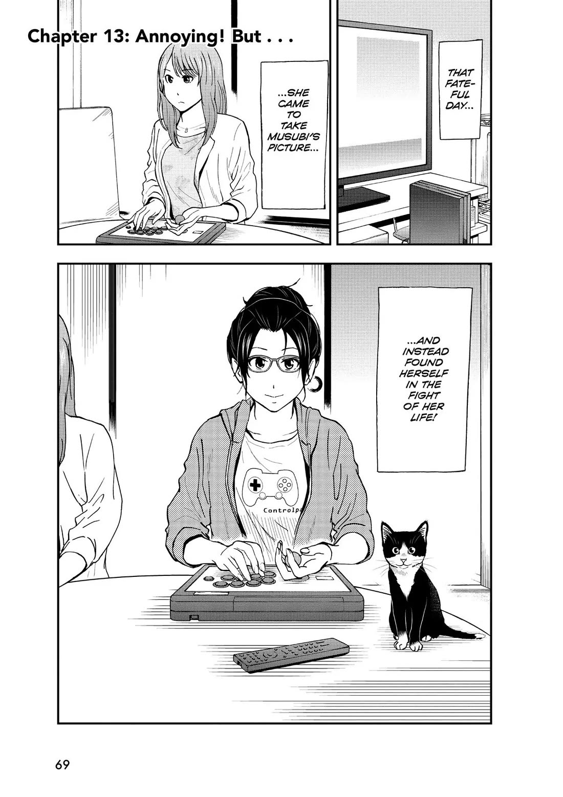 A Gamer Living with a Cat Chapter 13 page 1 - Chapter 13: Annoying! But...