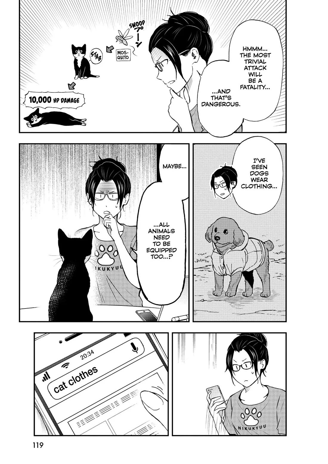 A Gamer Living with a Cat Chapter 16 page 5 - Chapter 16: Equipping Cats