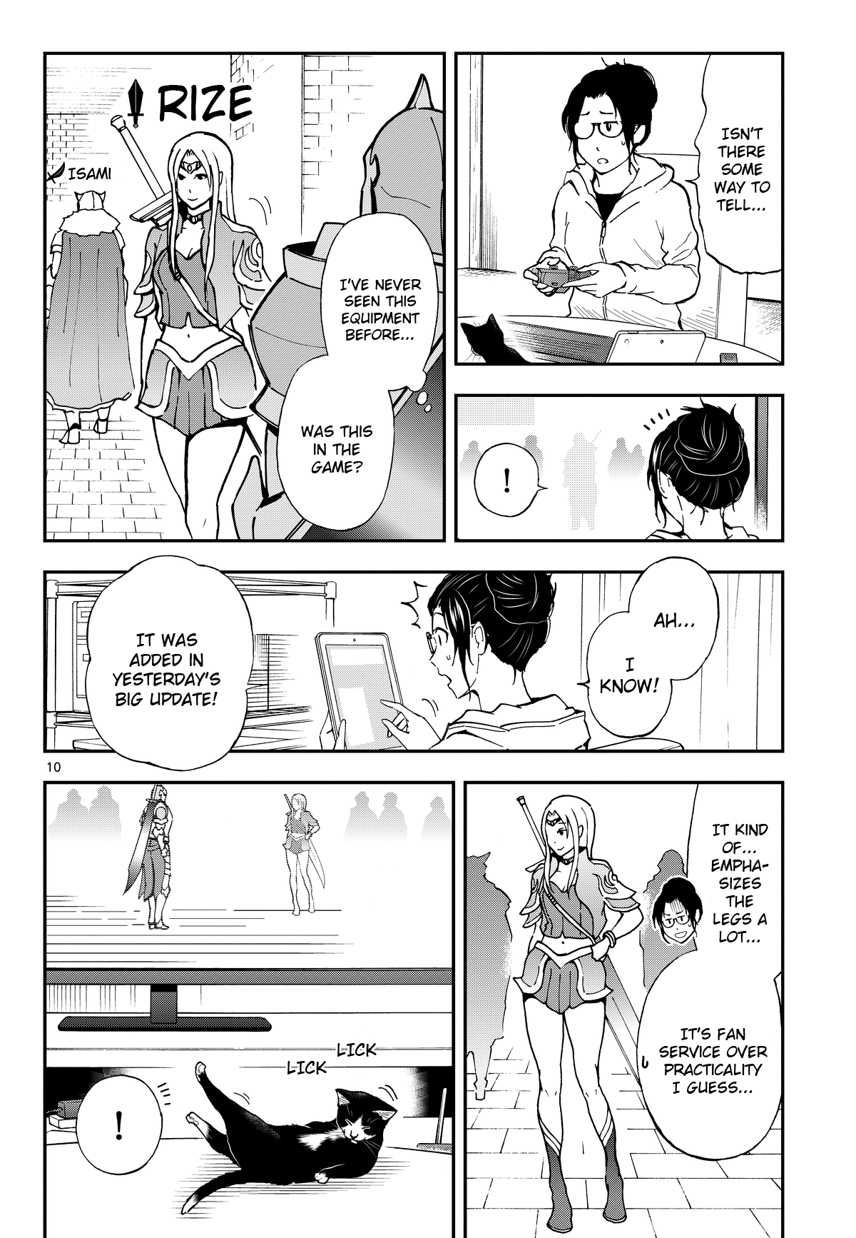 A Gamer Living with a Cat Chapter 3 page 10 - Chapter 3: Male/female panic