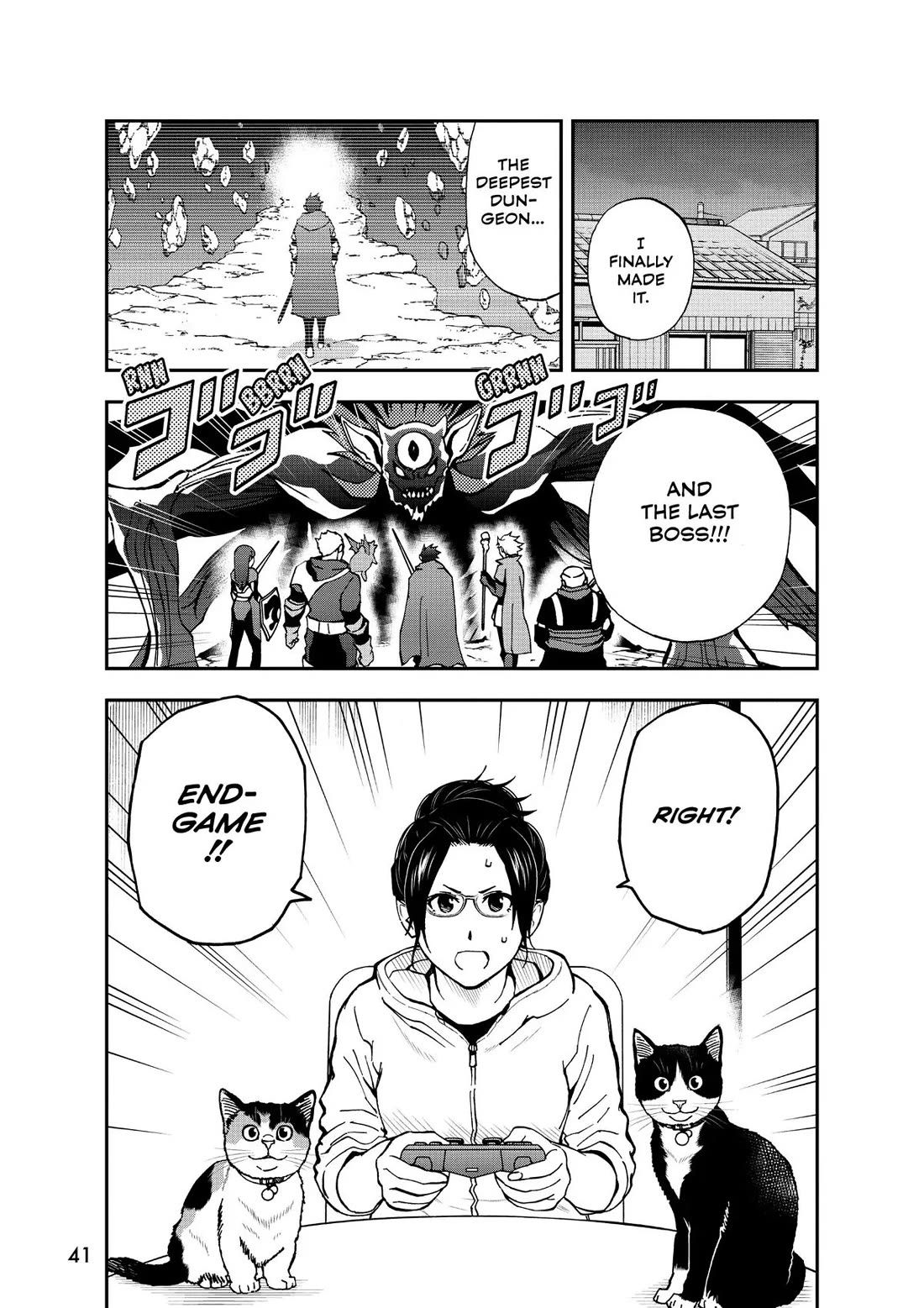 A Gamer Living with a Cat Chapter 38 page 1 - Chapter 38: Dungeon