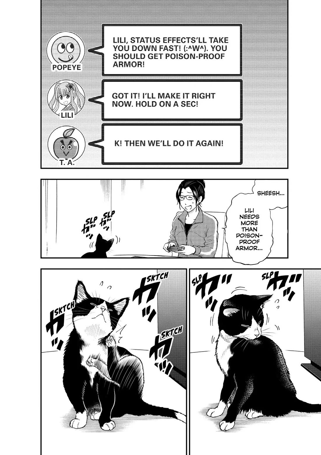A Gamer Living with a Cat Chapter 4 page 4 - Chapter 4: Status Effect