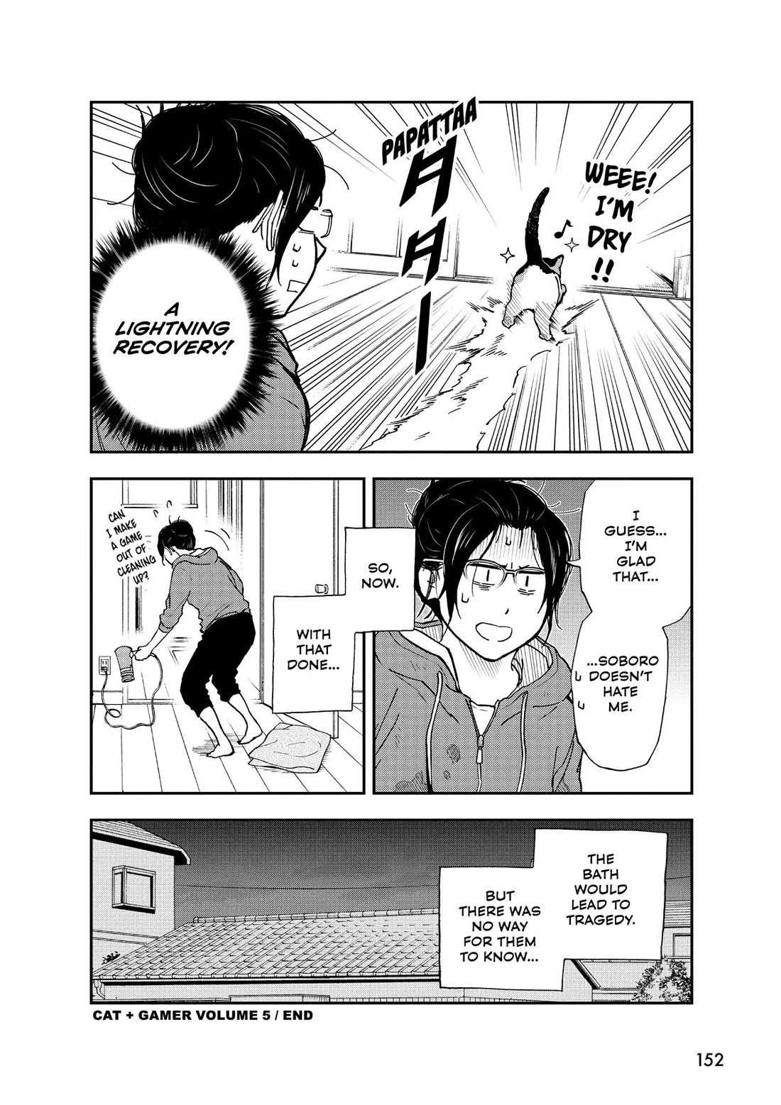 A Gamer Living with a Cat Chapter 44 page 14 - Chapter 44: Soboro's First Bath