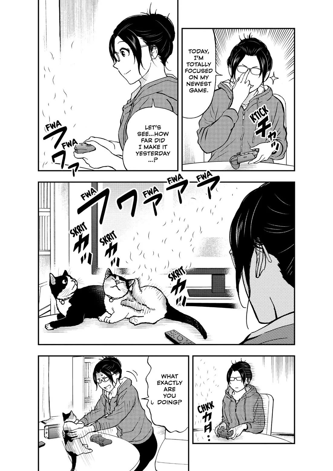 A Gamer Living with a Cat Chapter 44 page 5 - Chapter 44: Soboro's First Bath