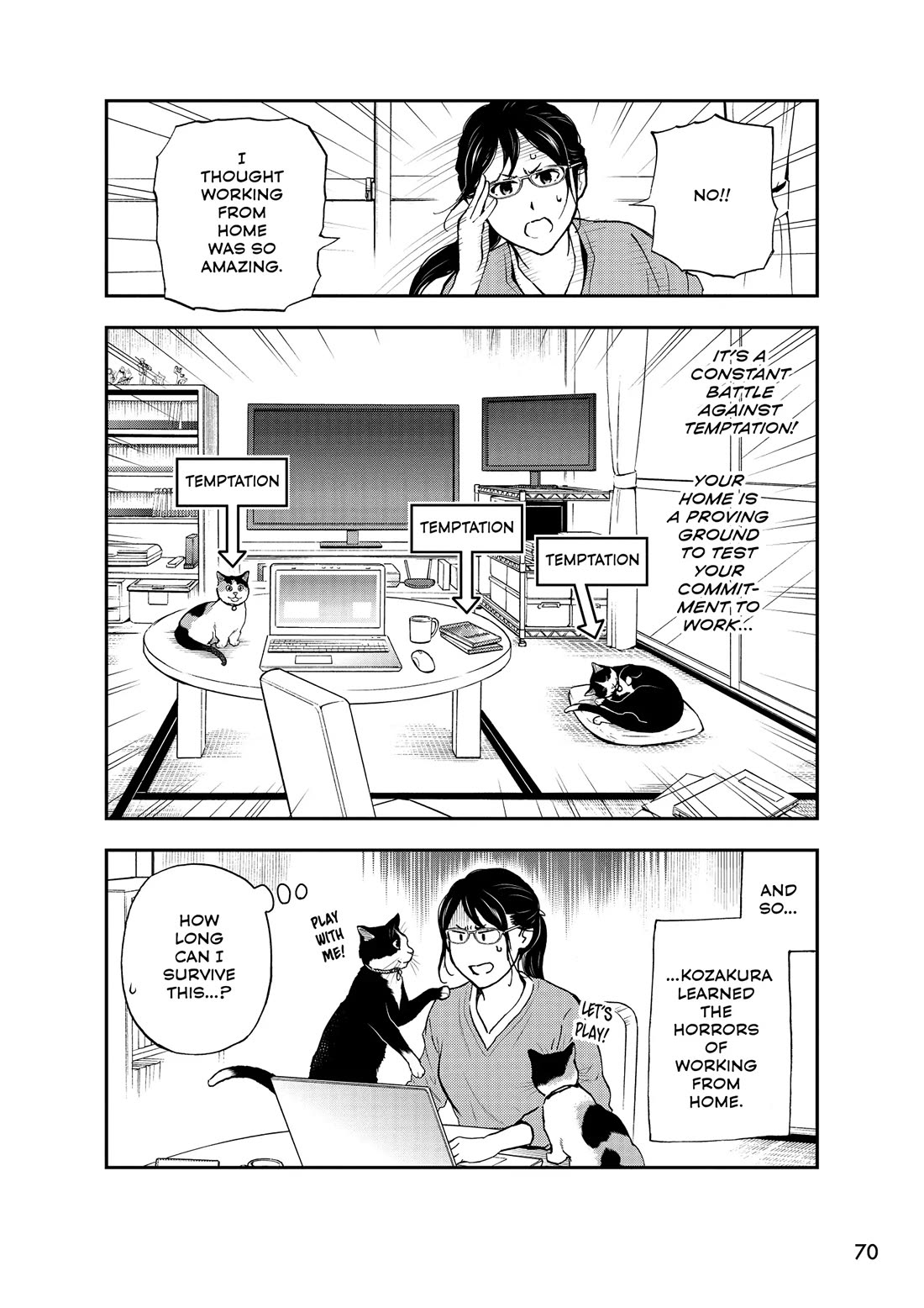 A Gamer Living with a Cat Chapter 60 page 10 - Chapter 60: Working from Home Temptation