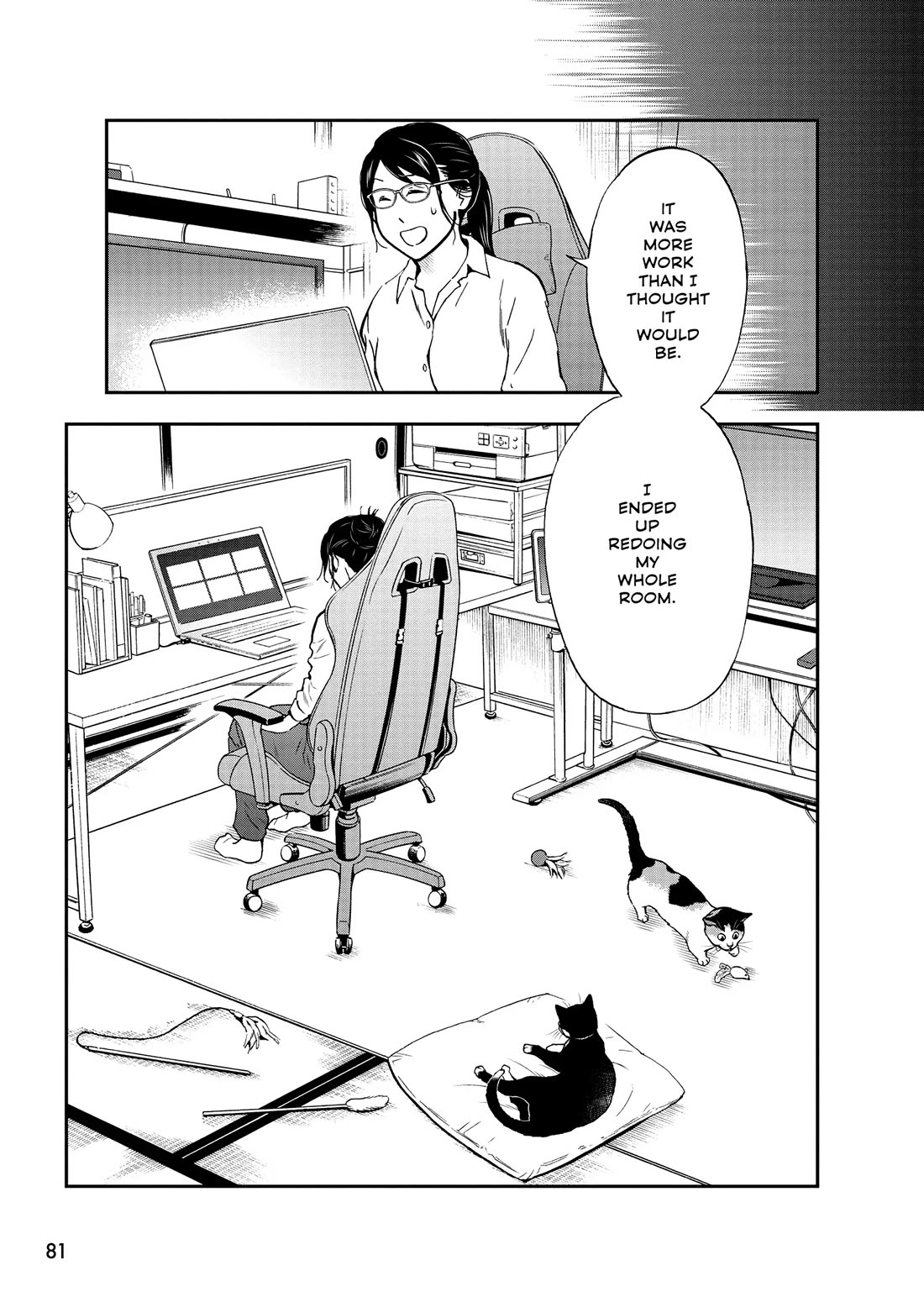 A Gamer Living with a Cat Chapter 61 page 9 - Chapter 61: Redecorating