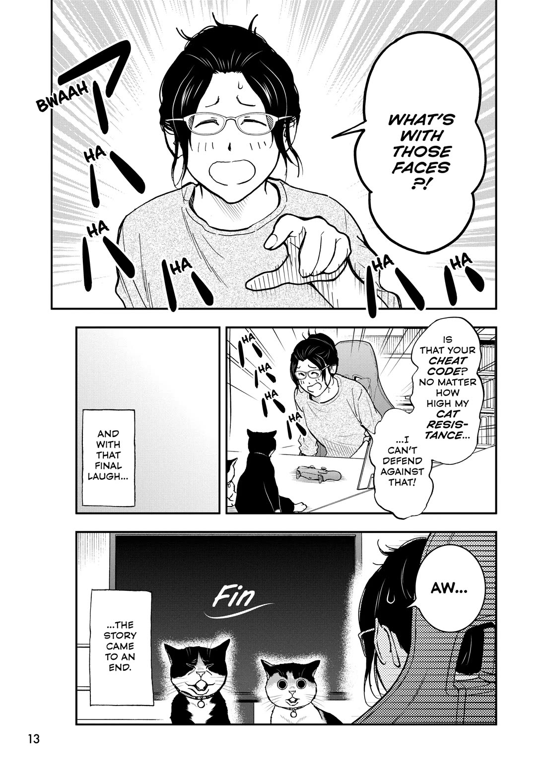 A Gamer Living with a Cat Chapter 67 page 13 - Chapter 67: Ending and Cheat Techniques