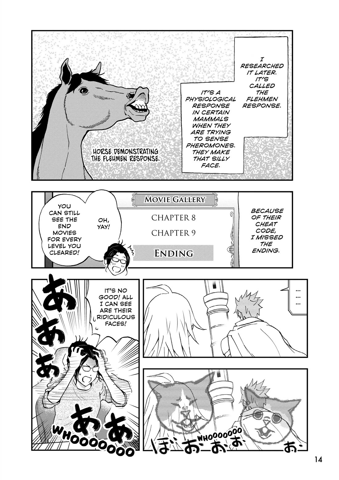 A Gamer Living with a Cat Chapter 67 page 14 - Chapter 67: Ending and Cheat Techniques