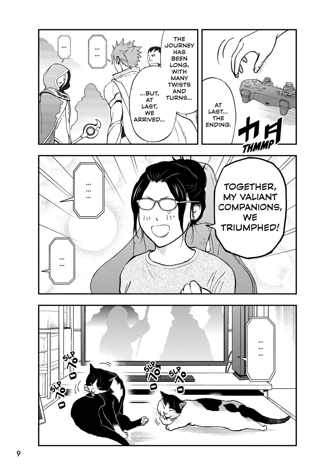 A Gamer Living with a Cat Chapter 67 page 9 - Chapter 67: Ending and Cheat Techniques