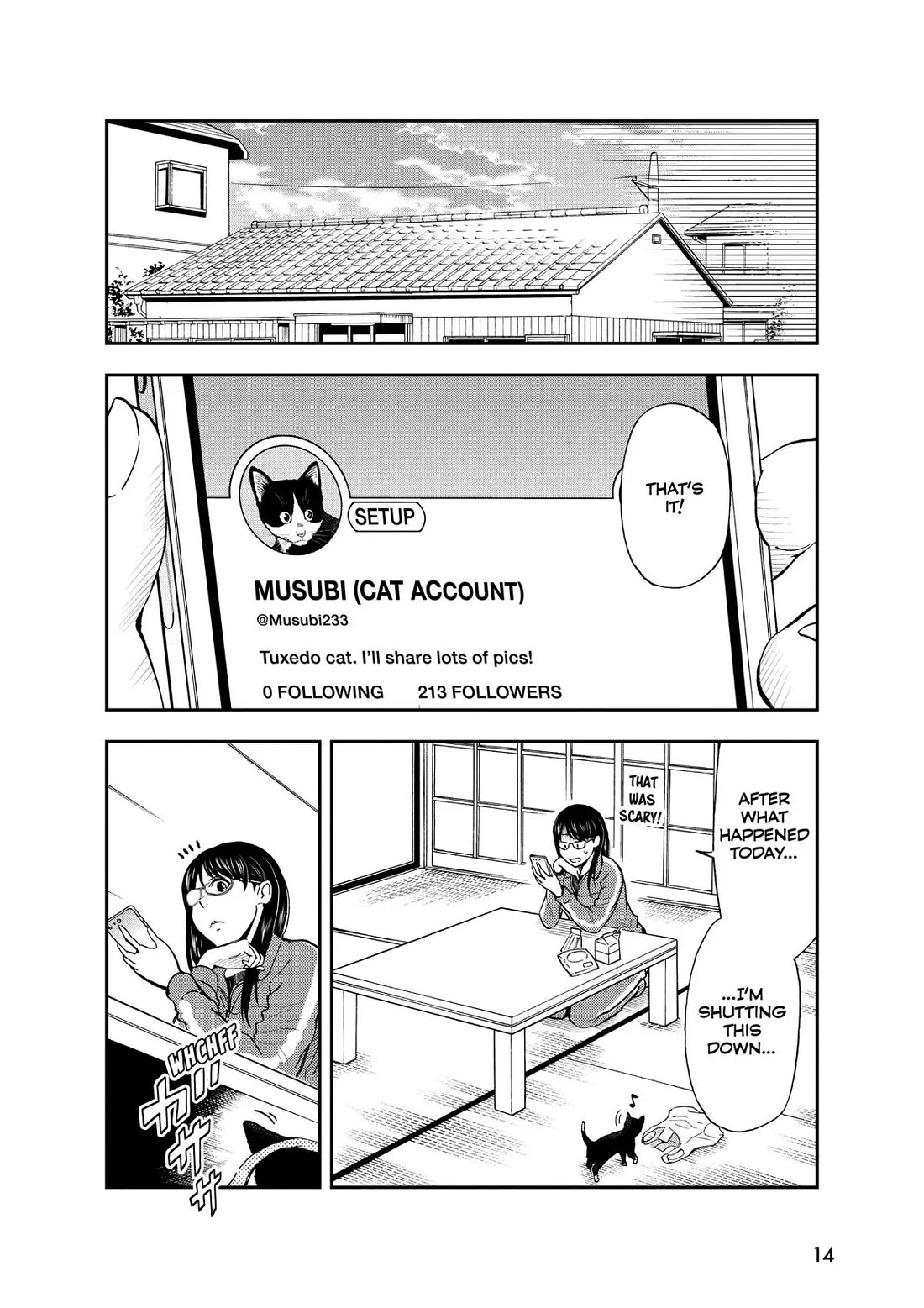 A Gamer Living with a Cat Chapter 9 page 14 - Chapter 9: Musubi's Secret