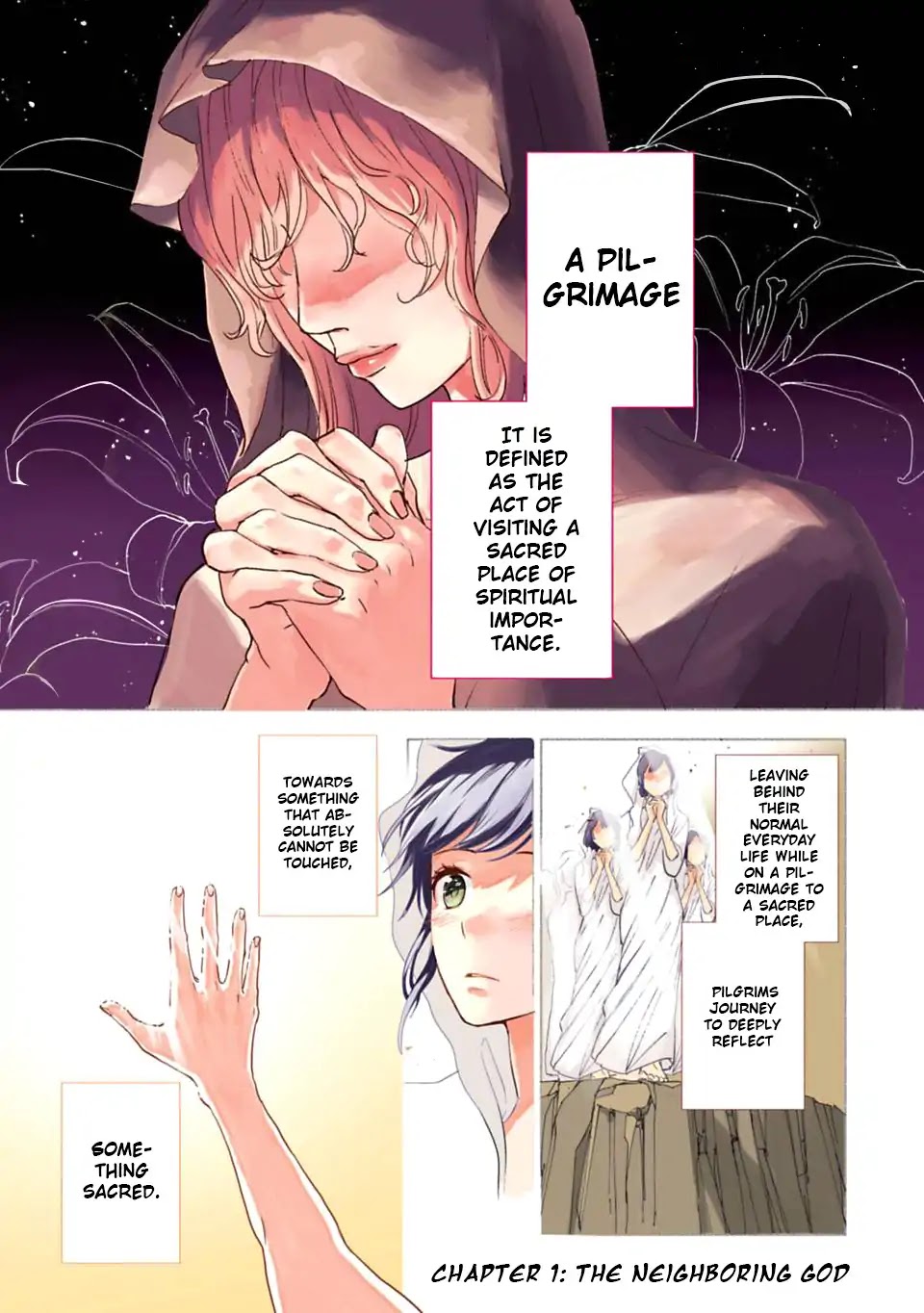A Girl Like A Pilgrim Chapter 1 page 1 - Chapter 1: The Neighboring God